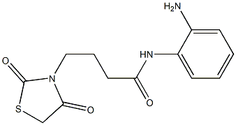 N-(2-aminophenyl)-4-(2,4-dioxo-1,3-thiazolidin-3-yl)butanamide Struktur