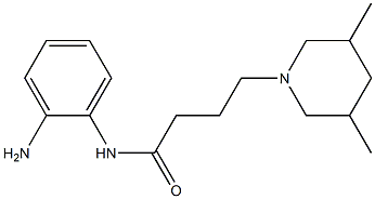 N-(2-aminophenyl)-4-(3,5-dimethylpiperidin-1-yl)butanamide Struktur