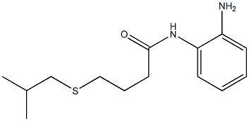 N-(2-aminophenyl)-4-[(2-methylpropyl)sulfanyl]butanamide Struktur