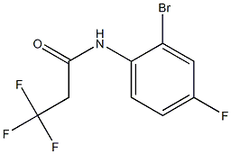 N-(2-bromo-4-fluorophenyl)-3,3,3-trifluoropropanamide Struktur