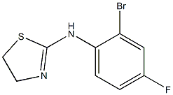 N-(2-bromo-4-fluorophenyl)-4,5-dihydro-1,3-thiazol-2-amine Struktur