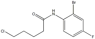 N-(2-bromo-4-fluorophenyl)-5-chloropentanamide Struktur