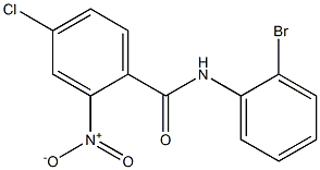 N-(2-bromophenyl)-4-chloro-2-nitrobenzamide Struktur