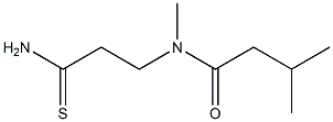 N-(2-carbamothioylethyl)-N,3-dimethylbutanamide Struktur