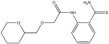 N-(2-carbamothioylphenyl)-2-(oxan-2-ylmethoxy)acetamide Struktur