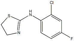 N-(2-chloro-4-fluorophenyl)-4,5-dihydro-1,3-thiazol-2-amine Struktur