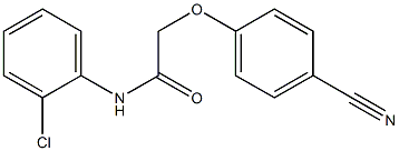 N-(2-chlorophenyl)-2-(4-cyanophenoxy)acetamide Struktur