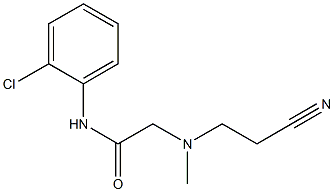 N-(2-chlorophenyl)-2-[(2-cyanoethyl)(methyl)amino]acetamide Struktur