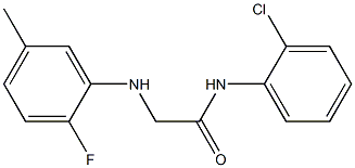 N-(2-chlorophenyl)-2-[(2-fluoro-5-methylphenyl)amino]acetamide Struktur