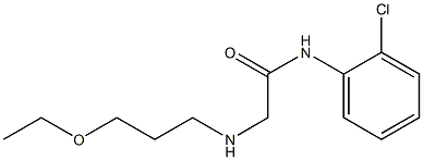 N-(2-chlorophenyl)-2-[(3-ethoxypropyl)amino]acetamide Struktur