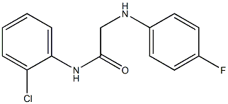 N-(2-chlorophenyl)-2-[(4-fluorophenyl)amino]acetamide Struktur