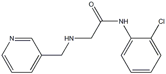 N-(2-chlorophenyl)-2-[(pyridin-3-ylmethyl)amino]acetamide Struktur