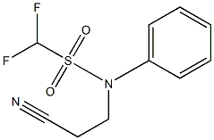 N-(2-cyanoethyl)-1,1-difluoro-N-phenylmethanesulfonamide Struktur