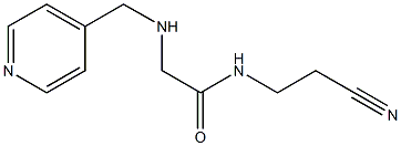 N-(2-cyanoethyl)-2-[(pyridin-4-ylmethyl)amino]acetamide Struktur