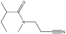 N-(2-cyanoethyl)-N,2-dimethylbutanamide Struktur