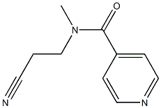 N-(2-cyanoethyl)-N-methylpyridine-4-carboxamide Struktur