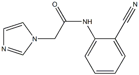 N-(2-cyanophenyl)-2-(1H-imidazol-1-yl)acetamide Struktur