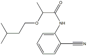 N-(2-cyanophenyl)-2-(3-methylbutoxy)propanamide Struktur