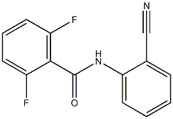 N-(2-cyanophenyl)-2,6-difluorobenzamide Struktur