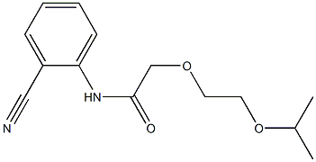 N-(2-cyanophenyl)-2-[2-(propan-2-yloxy)ethoxy]acetamide Struktur