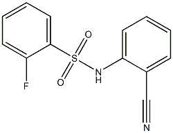 N-(2-cyanophenyl)-2-fluorobenzenesulfonamide Struktur