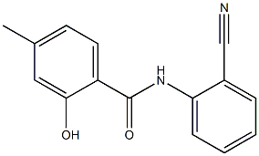 N-(2-cyanophenyl)-2-hydroxy-4-methylbenzamide Struktur