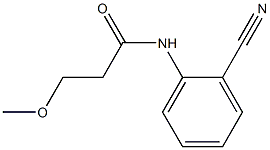 N-(2-cyanophenyl)-3-methoxypropanamide Struktur