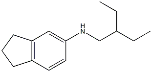 N-(2-ethylbutyl)-2,3-dihydro-1H-inden-5-amine Struktur