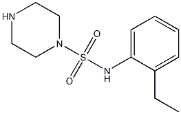 N-(2-ethylphenyl)piperazine-1-sulfonamide Struktur