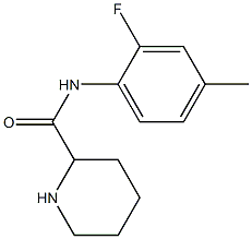 N-(2-fluoro-4-methylphenyl)piperidine-2-carboxamide Struktur