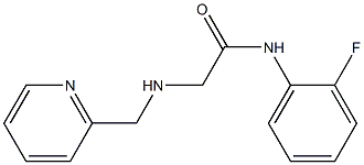 N-(2-fluorophenyl)-2-[(pyridin-2-ylmethyl)amino]acetamide Struktur