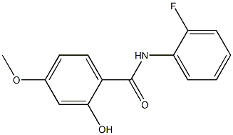 N-(2-fluorophenyl)-2-hydroxy-4-methoxybenzamide Struktur