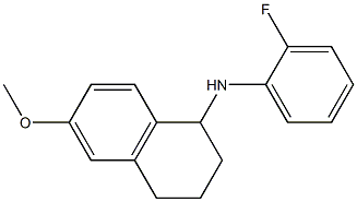 N-(2-fluorophenyl)-6-methoxy-1,2,3,4-tetrahydronaphthalen-1-amine Struktur