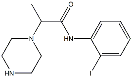 N-(2-iodophenyl)-2-(piperazin-1-yl)propanamide Struktur