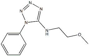 N-(2-methoxyethyl)-1-phenyl-1H-1,2,3,4-tetrazol-5-amine Struktur