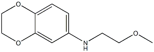 N-(2-methoxyethyl)-2,3-dihydro-1,4-benzodioxin-6-amine Struktur