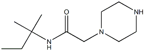 N-(2-methylbutan-2-yl)-2-(piperazin-1-yl)acetamide Struktur