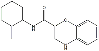 N-(2-methylcyclohexyl)-3,4-dihydro-2H-1,4-benzoxazine-2-carboxamide Struktur