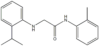 N-(2-methylphenyl)-2-{[2-(propan-2-yl)phenyl]amino}acetamide Struktur