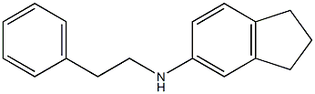 N-(2-phenylethyl)-2,3-dihydro-1H-inden-5-amine Struktur