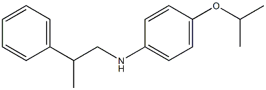 N-(2-phenylpropyl)-4-(propan-2-yloxy)aniline Struktur