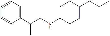 N-(2-phenylpropyl)-4-propylcyclohexan-1-amine Struktur