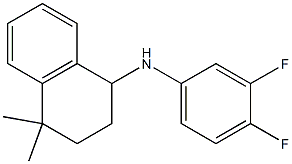 N-(3,4-difluorophenyl)-4,4-dimethyl-1,2,3,4-tetrahydronaphthalen-1-amine Struktur