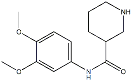 N-(3,4-dimethoxyphenyl)piperidine-3-carboxamide Struktur