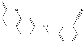 N-(3-{[(3-cyanophenyl)methyl]amino}phenyl)propanamide Struktur