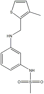 N-(3-{[(3-methylthiophen-2-yl)methyl]amino}phenyl)methanesulfonamide Struktur