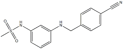 N-(3-{[(4-cyanophenyl)methyl]amino}phenyl)methanesulfonamide Struktur