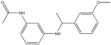 N-(3-{[1-(3-methoxyphenyl)ethyl]amino}phenyl)acetamide Struktur