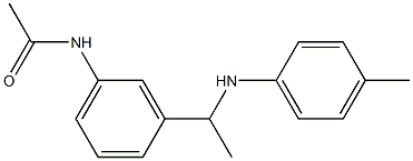 N-(3-{1-[(4-methylphenyl)amino]ethyl}phenyl)acetamide Struktur