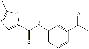 N-(3-acetylphenyl)-5-methylfuran-2-carboxamide Struktur